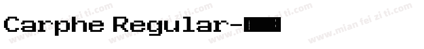 Carphe Regular字体转换
